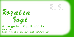 rozalia vogl business card